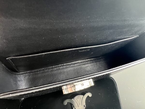 115203BF4-38SI (9) Celine CHAIN SHOULDER BAG CLAUDE IN SHINY CALFSKIN