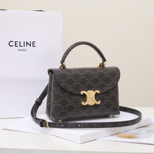 CELINE TEEN NINO BAG IN Triomphe Canvas - TAN