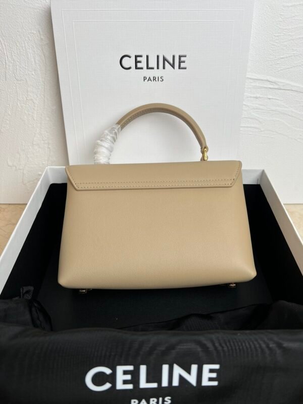 118113FXK-03CP (2) CELINE TEEN NINO BAG IN SUPPLE GRAINED CALFSKIN - Apricot color