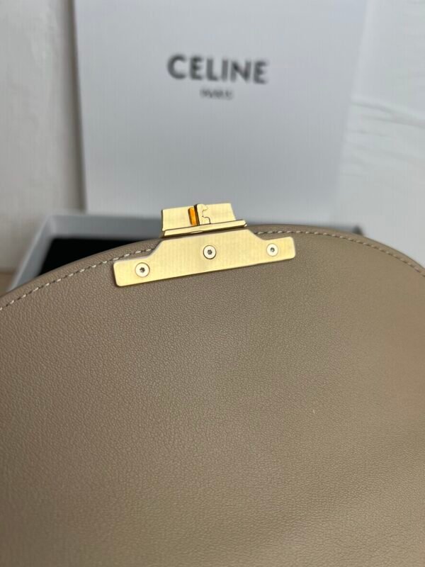 118113FXK-03CP (3) CELINE TEEN NINO BAG IN SUPPLE GRAINED CALFSKIN - Apricot color