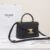 CELINE TEEN NINO BAG IN SUPPLE GRAINED CALFSKIN - BLACK