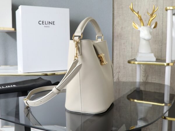 119173FX9-01RC (2) CELINE SMALL BUCKET LOUISE IN SMOOTH CALFSKIN