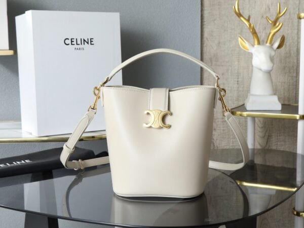 119173FX9-01RC (9) CELINE SMALL BUCKET LOUISE IN SMOOTH CALFSKIN