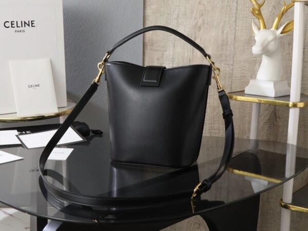 119173FX9-38NO (3) CELINE SMALL BUCKET LOUISE IN SMOOTH CALFSKIN