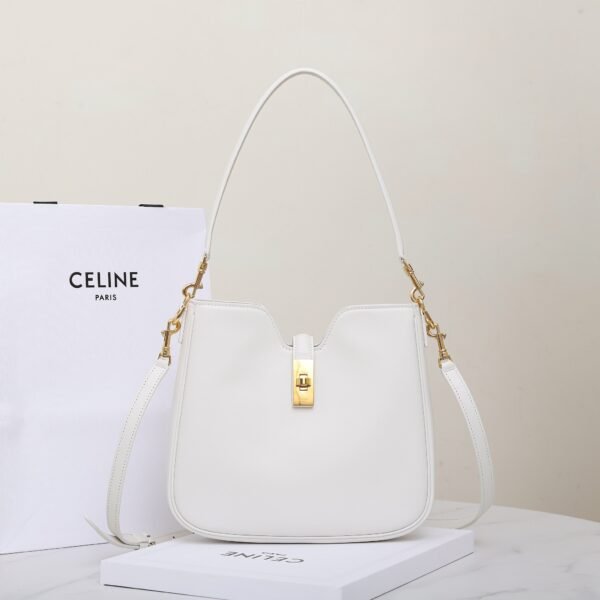 120693FX9-01RC (1) Celine SMALL CAMILLE 16 SOFT BAG IN SMOOTH CALFSKIN
