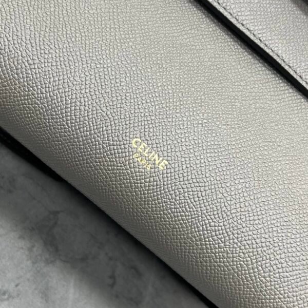 CELINE NANO BELT BAG IN GRAINED CALFSKIN - GREY