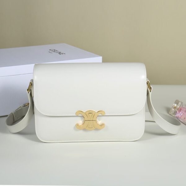 Celine CLASSIQUE TRIOMPHE BAG IN shiny calfskin