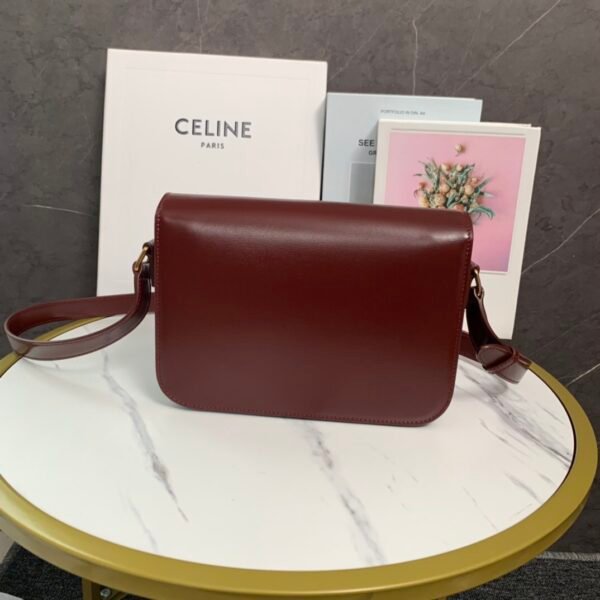 Celine CLASSIQUE TRIOMPHE BAG IN shiny calfskin