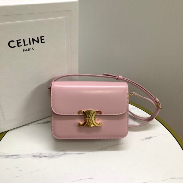 Celine Teen Triomphe Bag in shiny calfskin