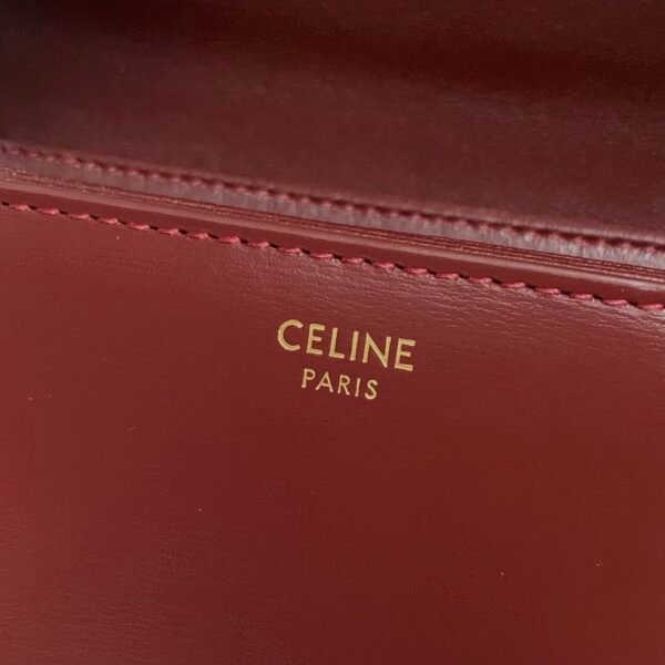 188423BF4-28LB (3) Celine TEEN TRIOMPHE BAG IN shiny calfskin