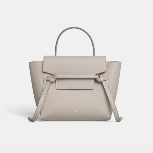 189003-1 (1) CELINE NANO BELT BAG IN GRAINED CALFSKIN - Apricot color