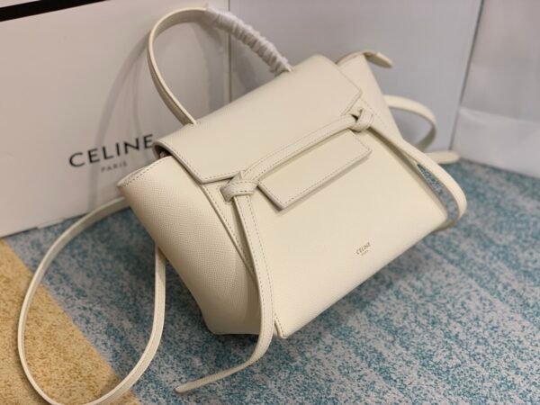 CELINE NANO BELT BAG IN GRAINED CALFSKIN - Apricot color