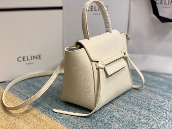 CELINE NANO BELT BAG IN GRAINED CALFSKIN - Apricot color