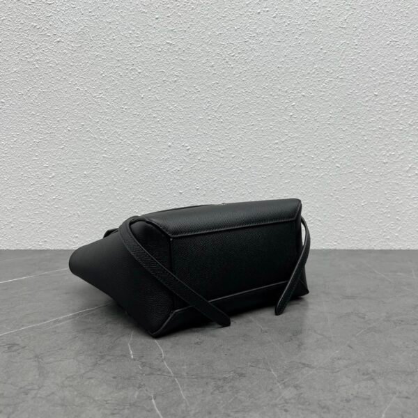 CELINE NANO BELT BAG IN GRAINED CALFSKIN - BLACK