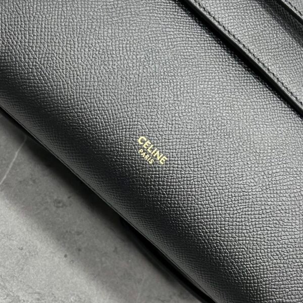 CELINE NANO BELT BAG IN GRAINED CALFSKIN - BLACK