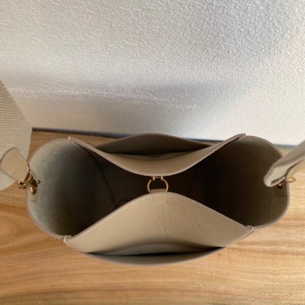 189593AH4-18TP (1) Celine Soft Grained Calfskin Sangle Bucket Bag