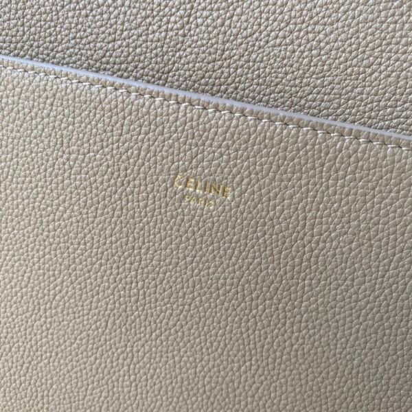 189593AH4-18TP (8) Celine Soft Grained Calfskin Sangle Bucket Bag