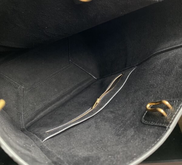 189593AH4-38NO (7) Celine Soft Grained Calfskin Sangle Bucket Bag