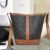 191442CAS-04LU (3) CELINE Small Bucket IN Triomphe Canvas and calfskin