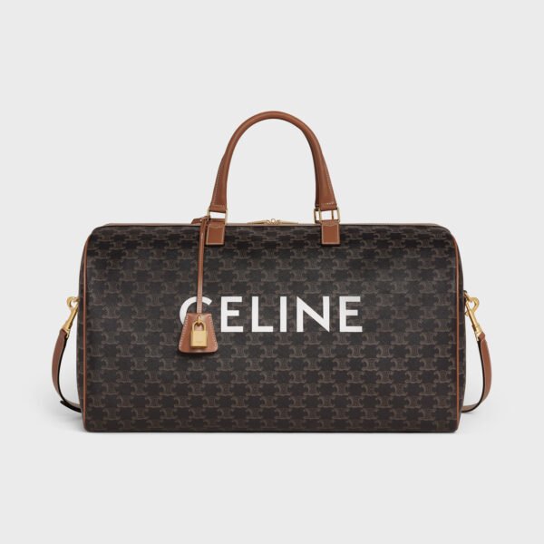 191472CYX-04LU (1) Celine Large Travel Bag IN Triomphe Canvas with Celine Print