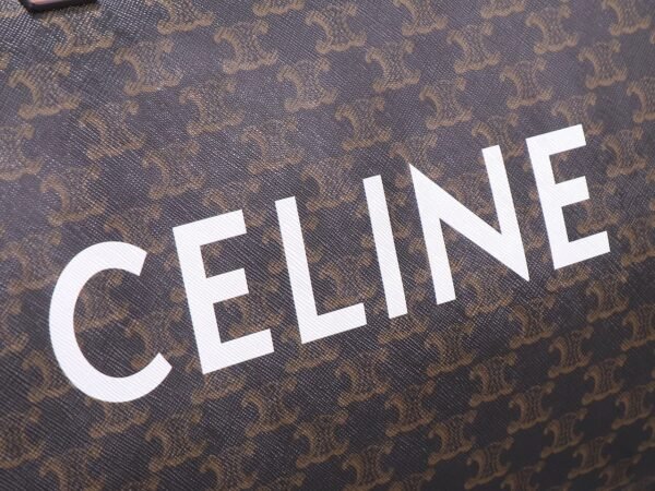 191472CYX-04LU (2) Celine Large Travel Bag IN Triomphe Canvas with Celine Print