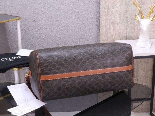 191472CYX-04LU (8) Celine Large Travel Bag IN Triomphe Canvas with Celine Print