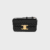 CELINE SHOULDER BAG CLAUDE IN SHINY CALFSKIN - BLACK
