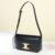CELINE SHOULDER BAG CLAUDE IN SHINY CALFSKIN - BLACK
