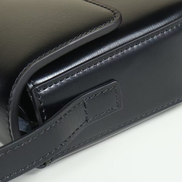 CELINE SHOULDER BAG CLAUDE IN SHINY CALFSKIN - BLACK