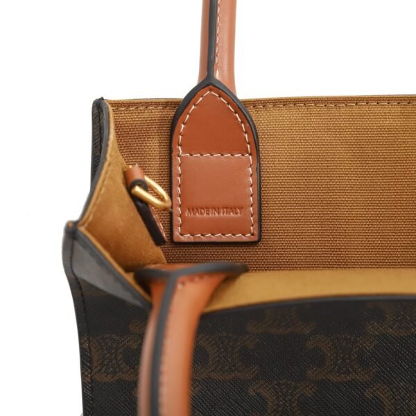 Celine Mini Vertical Cabas IN Triomphe Canvas with Celine print