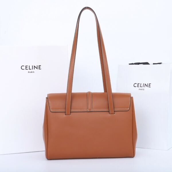 195543CR4-04LU (4) CELINE MEDIUM SOFT 16 BAG IN SUPPLE GRAINED CALFSKIN