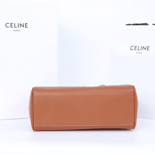 195543CR4-04LU (7) CELINE MEDIUM SOFT 16 BAG IN SUPPLE GRAINED CALFSKIN