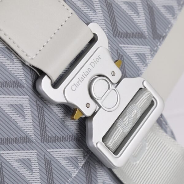 Saddle Bag Dior Gray Coated Cotton Canvas