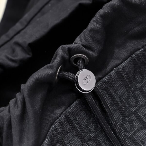 Dior 8 Backpack with Flap Black Dior Oblique Jacquard