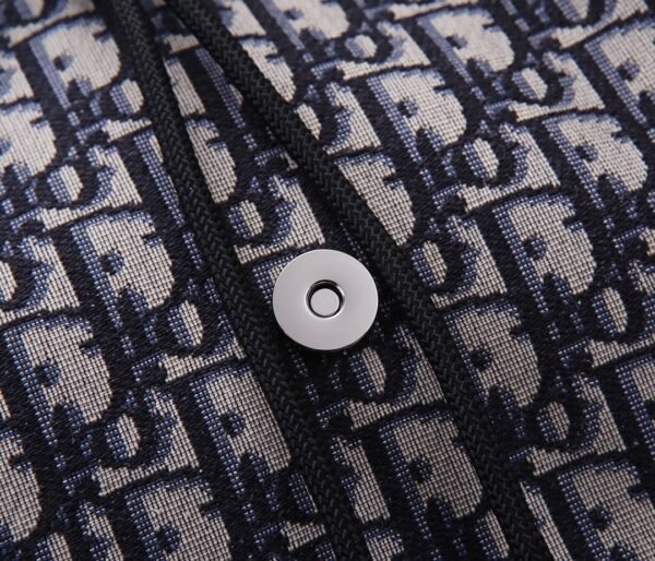 Dior Unisex CD Motion Backpack Beige Black Dior Oblique Jacquard Grained Calfskin