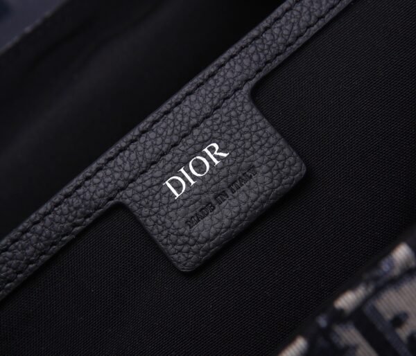 Dior Unisex CD Motion Backpack Beige Black Dior Oblique Jacquard Grained Calfskin