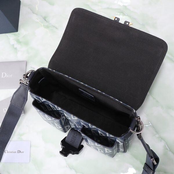 Dior Hit The Road Bag Strap CD Diamond Canvas Navy Blue