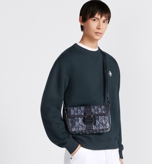 Dior Hit The Road Bag Strap CD Diamond Canvas Navy Blue