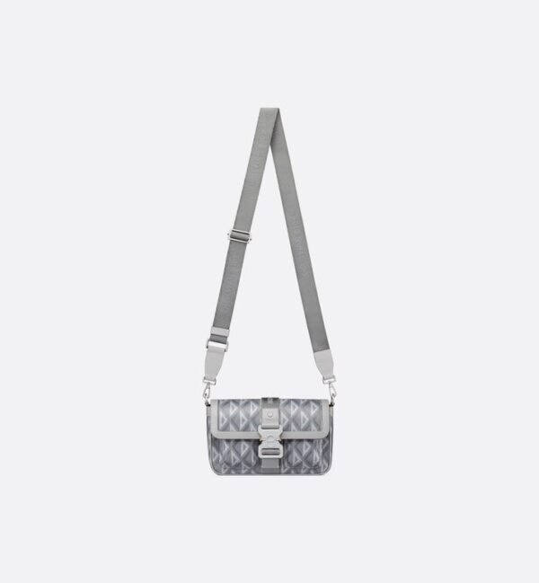 Dior Hit The Road Bag Strap CD Diamond Canvas Grey