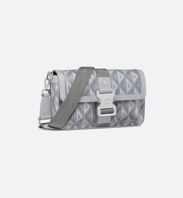 Dior Hit The Road Bag Strap CD Diamond Canvas Grey