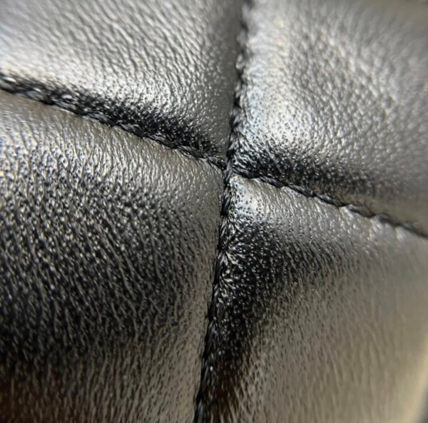 22A Duma Black (3) CHANEL 22A Duma classic gold double C LOGO diamond quilted lambskin Backpack small