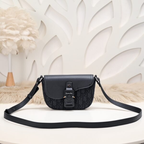 2ADCA435YKS_H03E (4) Mini Saddle Messenger Bag with Flap