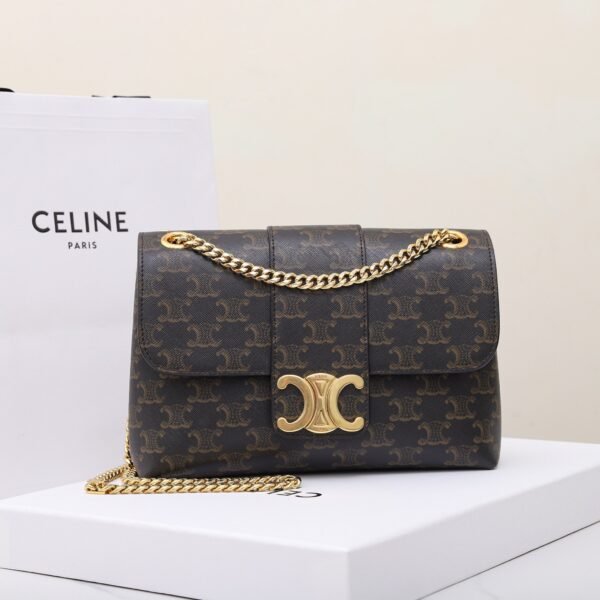 51CF493DF3F1834914D98273A758937D Medium Celine Victoire Bag in Triomphe Canvas