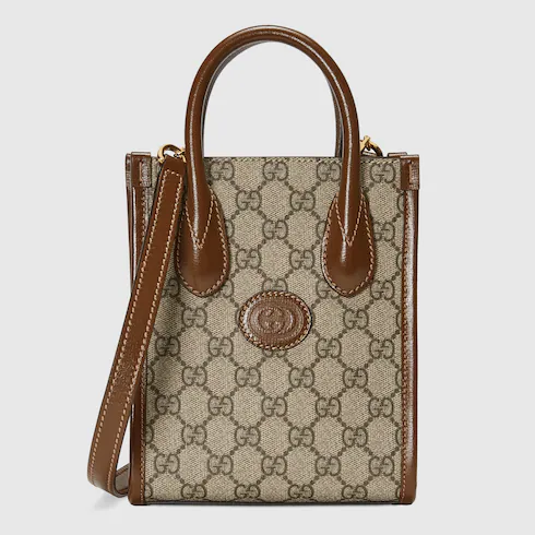 GG Supreme Interlocking G Mini Tote