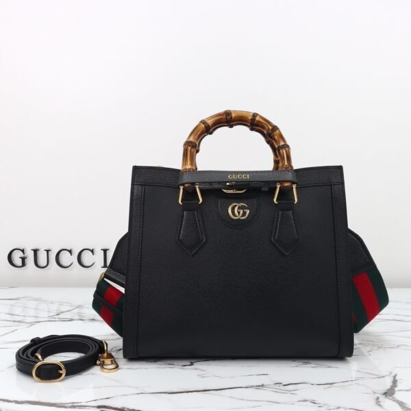 GUCCI DIANA series medium bamboo tote bag