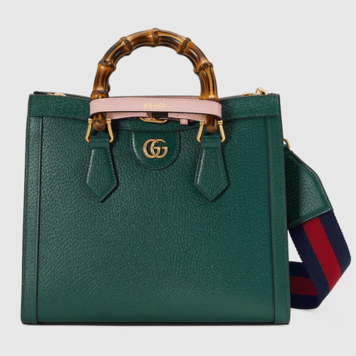GUCCI DIANA series medium bamboo tote bag