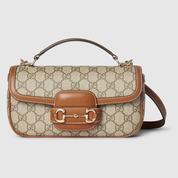 815206 FAD6L 9758 (1) GUCCI HORSEBIT 1955 SOFT SMALL TOP HANDLE BAG