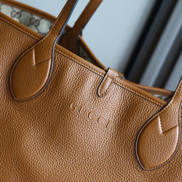 839112 AAFEQ 2743 (5) GUCCI TOTISSIMA series medium double-sided tote bag