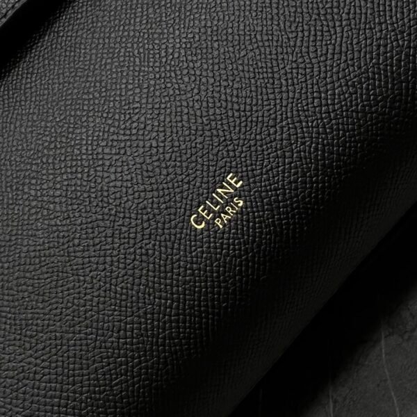 CELINE MICRO BELT BAG IN GRAINED CALFSKIN - BLACK