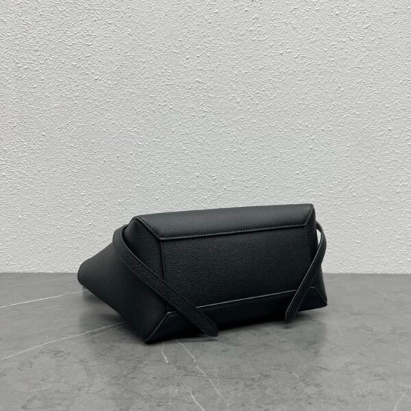 CELINE MICRO BELT BAG IN GRAINED CALFSKIN - BLACK